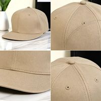Nueva Gorra Plana Estructurada de 6 Paneles BSCI al por Mayor para Hombre y Mujer, Gorra de Béisbol de Alta Calidad con Logotipo Bordado en 3D Personalizado