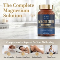 Capsules de magnésium de qualité supérieure OEM/ODM avec 700 mg de complexe de glycinate de magnésium, capsules non-OGM, favorisent le sommeil réparateur et la relaxation, soulagent le stress