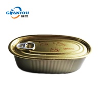 Ligne de production automatique de boîtes de conserve de thon sardine de forme ovale