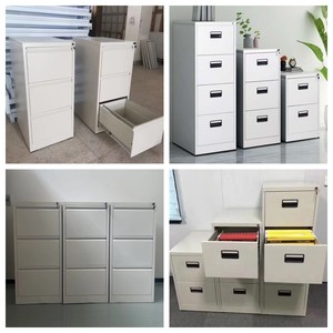 Armoire de classement moderne en acier à 2-4 tiroirs pour hôtel et bureau, avec hauteur réglable et conception démontable - Product Image 2
