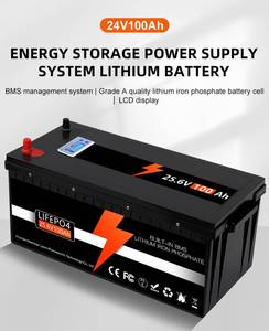 Batería de Litio de 12V y 24V para Almacenamiento de Energía <span class=keywords><strong>Solar</strong></span>, Paquete <span class=keywords><strong>LiFePO4</strong></span> de 100Ah, 200Ah, 300Ah y 400Ah - Product Image 3