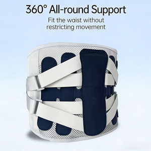 Ceinture <span class=keywords><strong>de</strong></span> soutien lombaire ajustable <span class=keywords><strong>pour</strong></span> homme avec double traction <span class=keywords><strong>pour</strong></span> le fitness et le soulagement des douleurs du bas du <span class=keywords><strong>dos</strong></span> - Product Image 2