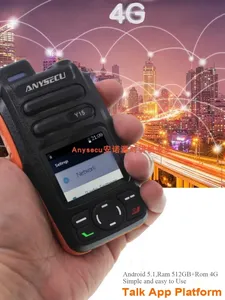 Radio portable ANYSECU Y15 4G avec carte SIM, GPS et WiFi, compatible avec RealPTT ou Zello L713 - Product Image 4