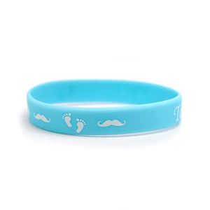 กำไลข้อมือเปิดเผยเพศทารก ทีมเด็กชาย ทีมเด็กหญิง กำไลซิลิโคน สายรัดข้อมือยาง สำหรับงานเลี้ยงฉลองเปิดเผยเพศทารก - Product Image 6