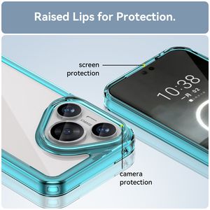 Antichoc hybride dur acrylique dur PC dos souple cadre en TPU couverture arrière avec intérieur 4 coins pour <span class=keywords><strong>Huawei</strong></span> Pura <span class=keywords><strong>70</strong></span> - Product Image 6