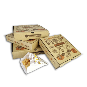Cajas de Pizza Impresas Personalizadas con Logotipo, Cartón Corrugado, Empaque para Llevar, Caja de Pizza al por Mayor para Entrega a Domicilio en Restaurantes - Product Image 1