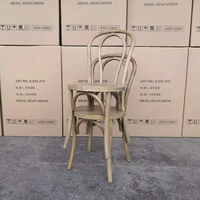Chaise en bois de bentstar, nouvelle idéale pour une fête de mariage, Vintage et rustique, à dossier croisé