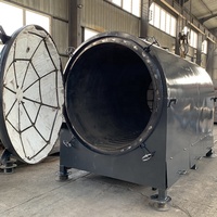 Four de carbonisation de flux d'air Horizontal de brique de sciure de bois, four de Branches d'arbre four à bois de déchets de charbon de bois à prix d'usine