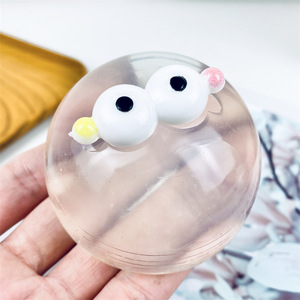 Kawaii Transparent Water Jelly Squish Ball <b>Squishy</b> Toy-7cm-Stress Relief Gift for Kids Adults Wholesale Kawaii <b>Squishy</b> Toys - Product Image 2