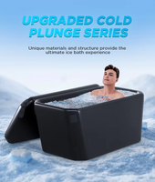 Baignoire à glace gonflable, épaisseur 10 cm, couche résistante aux UV, durable, portable, baignoire à air spéciale pour la thérapie par bain froid
