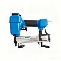 WISDOM Professional V1015 Agrafeuse pneumatique V-Nailer, longueur d'agrafes 7-15 mm, pistolet à clous de type V portatif pour la fixation de cadres
