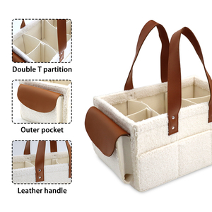 Prezzo di fabbrica Teddy Caddie eco-friendly pannolino per bambini Tote Bag <span class=keywords><strong>morbido</strong></span> Organizer - Product Image 4