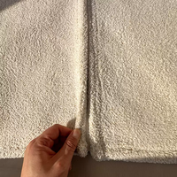 Tapis épais et chaud en flanelle kaki de 5,8 mètres carrés, couleur unie minimaliste, couverture de luxe légère à la française, spécial pour les tentes