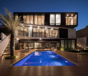 <span class=keywords><strong>Casa</strong></span> Prefabricada Modular Moderna, de Instalación Rápida, Estructura de Acero Ligero, Villa Prefabricada de 4 Dormitorios <span class=keywords><strong>con</strong></span> Cochera y Piscina - Product Image 2