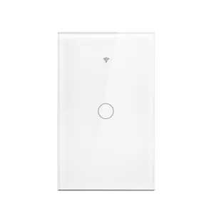 Interruptor de luz táctil inteligente Tuya US, 110V, Wifi, sin cable neutro, control remoto inalámbrico con Alexa y Google Home