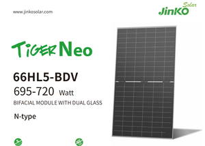 แผงโซลาร์เซลล์ 710W 695W 700W 705W 710W 715W 720W แบบสองหน้า กระจกสองชั้น ชนิด N รุ่น 66HL5-BDV - Product Image 6