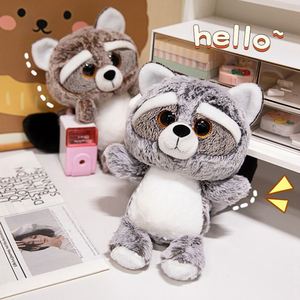 Juguetes de Peluche de <span class=keywords><strong>Mapache</strong></span> Realistas, Suaves, de Animales Salvajes de la Selva, Muñeco Unisex, Lindos Animales de Peluche de <span class=keywords><strong>Mapache</strong></span> para Niños y Adultos - Product Image 5