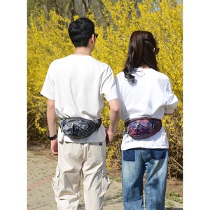 Riñonera Deportiva Impermeable de Tela Oxford con Cremallera, Antiarañazos, con Bolsillo para Teléfono, Unisex - Product Image 2