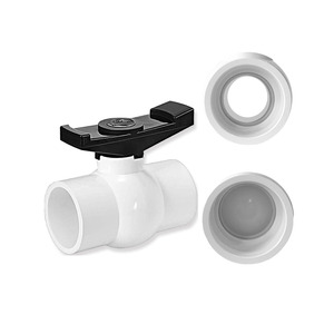 Fabrication de robinets à bille en PVC sur mesure de 1-1/2 pouce, double douille, passage intégral, schedule 40, robinet à bille en PVC de 3 pouces, Chine - Product Image 3