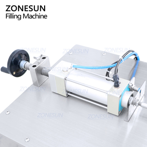 Machine de remplissage semi-automatique ZONESUN ZS-GTPP1 pour crèmes cosmétiques, mascara, liquides visqueux et pâtes, avec pompe à piston et trémie pressurisée - Product Image 3