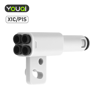 Adaptateur PTFE 4-en-1 ABS YouQi amélioré pour Bambu Lab |   Imprimante 3D X1C X1 X1E X2D P1P P1S P2S H2D H2S H2C