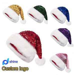 Cappello <span class=keywords><strong>di</strong></span> <span class=keywords><strong>Natale</strong></span> a Doppio Strato con Paillettes Luccicanti, <span class=keywords><strong>Costume</strong></span> da <span class=keywords><strong>Babbo</strong></span> <span class=keywords><strong>Natale</strong></span> per Feste <span class=keywords><strong>di</strong></span> Capodanno, Personalizzabile, Vendita all'Ingrosso - Product Image 1