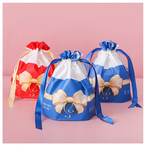 Cleansing Towel Packaging Bag Plastic EVA Drawstring Individual Face Towel Bag With Logo Customizable For Wholesale - Product Image 5