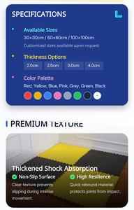 แผ่นรองพื้นแบบจิ๊กซอว์ EVA คุณภาพสูง หนา 4 ซม. อุปกรณ์ศิลปะการต่อสู้ระดับ<span class=keywords><strong>พ</strong></span>รีเมียม สำหรับเสื้อผ้าและศิลปะการต่อสู้ - Product Image 3