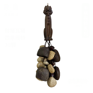 Sonnette en coquille naturelle avec manche en bois sculpté en forme <span class=keywords><strong>de</strong></span> chat pour la méditation, le yoga, la sonothérapie et l'ASMR - Product Image 6