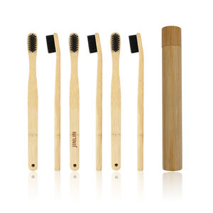 Cepillo de dientes bambú marcas de carbón cepillo de dientes ergonómico cepillo de dientes de bamb - Product Image 1