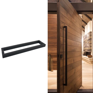 Manija de Puerta de Vidrio de Acero Inoxidable 304 de 32 Pulgadas Personalizada de Fábrica Racer, Manija de Puerta Larga de Madera - Product Image 1