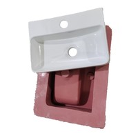 Moule d'évier de salle de bain en silicone pour béton céramique fabriqué à partir de caoutchouc durable et de fibre de verre