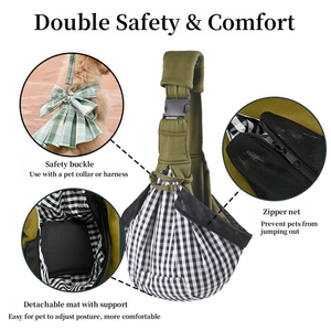 Nâng cấp cao cấp vật nuôi Sling tàu sân bay với đáy Pad di động con chó mèo tàu sân bay túi có thể điều chỉnh tay-miễn phí vật nuôi sling Túi - Product Image 3