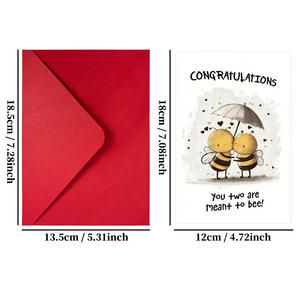 <span class=keywords><strong>Cartes</strong></span> de vœux en papier couché peintes à la main, colorées, pour anniversaire, baptême, mariage, condoléances, remise de diplôme, <span class=keywords><strong>retraite</strong></span>, Noël - Product Image 6