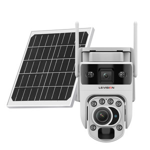LS VISION Ubox App 4G Energía solar Seguridad CCTV Cámara 2K Visión nocturna Audio bidireccional Tarjeta SD IP66 6MP CMOS WiFi Venta caliente - Product Image 1