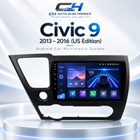 Honda Civic 9 2013-2016 için 9'' Araç DVD Oynatıcısı 9 İnç Araç Stereo DVD Video Ses DVD Oynatıcısı Kablosuz CarPlay