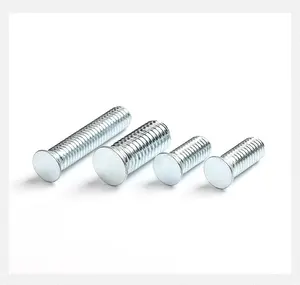 Tornillos de remache de cabeza redonda de acero al carbono chapados en zinc de gran cantidad, 2x2