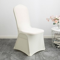 Hot Sale Custom Universal Folding Stretch Banquet Wedding Event Washable Polyester Spandex Chair Covers for Party Decoration