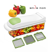 Haute qualité manuel hachoir alimentaire lame en plastique légumes et fruits trancheuse pour oignons ménage Mandoline broyeur Cutter