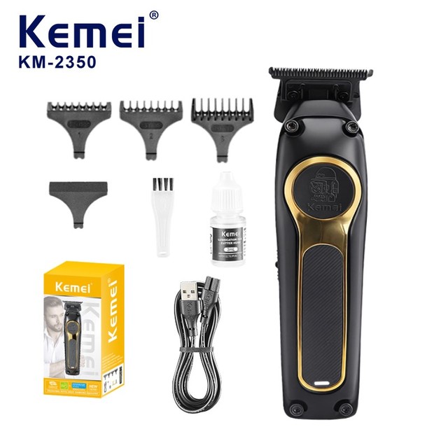 KEMEI Km2350 Professional Hair Trimmer Clipper 2000mah Lithium Battery Electric Hair Clipper DLC Cutting Machine Barber Shaver