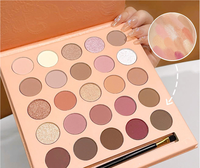 Vente en gros 25 couleurs palette d'ombres à paupières de Noël livre d'ombres à paupières palette d'ombres à paupières à haute teneur en pigments marque privée