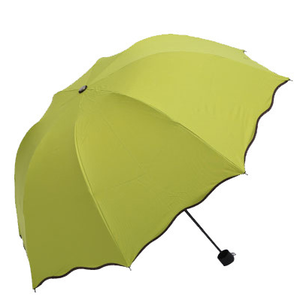 Paraguas Invertido Plegable de 3 Secciones con Diseño Floral, Económico, al por Mayor de Fábrica QX, Regalo Empresarial, Paraguas Publicitario - Product Image 6