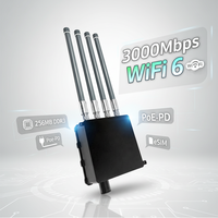 Routeur industriel 5G WIFI6 AX3000 OpenWrt 2T2R MU-MIMO, point d'accès sans fil étanche, point d'accès extérieur, routeur 5G avec emplacement pour carte SIM