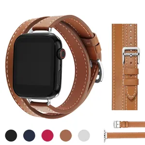 <span class=keywords><strong>Correa</strong></span> de cuero CAOWTAN para <span class=keywords><strong>Apple</strong></span> <span class=keywords><strong>Watch</strong></span> Band 49mm 41 <span class=keywords><strong>45</strong></span> 40mm 44mm <span class=keywords><strong>Correa</strong></span> para IWatch Series 9 8 7 6 SE Ultra 2 pulsera de repuesto - Product Image 2