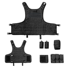 Gilet Protettivo <span class=keywords><strong>Molle</strong></span> Regolabile in Poliestere Oxford per Esterni con Sgancio Rapido per Paintballisti Shun Tai - Product Image 1