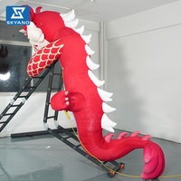 Modèle de dragon gonflable géant personnalisé en flocage pour la publicité et la décoration d'événements extérieurs et de festivals