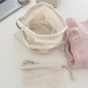 Tùy chỉnh lớn sinh thái thân thiện bông vải dây rút túi bụi với logo, vẽ chuỗi dustbag - Product Image 2