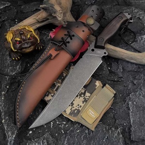 Cuchillo de Supervivencia Táctico de Acero Inoxidable de Alta Calidad T-rex con Mango de Madera Personalizable OEM, Cuchillo de Bolsillo para Uso - Product Image 5