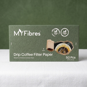 กรองกาแฟแบบใช้แล้วทิ้งรักษ์โลกจากแคนาดา ขนาด 4 ถ้วย 21 x 21 ซม. 50 ชิ้น รูปทรงกรวย อุปกรณ์ชงกาแฟ - Product Image 4