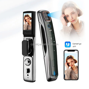 Kunci Pintu Pintar Usmart Go 3D Biometrik dengan Kamera Wajah, Interkom <span class=keywords><strong>Video</strong></span> P10, Buka Kunci via Aplikasi, Sidik Jari untuk Pintu Kayu/Aluminium - Product Image 6